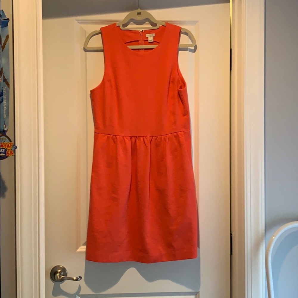 Coral J. Crew dress